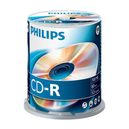 Philips CD-R 80Min 700MB 52x SP (100)