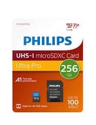 Philips MicroSDXC Card 256GB Class 10 incl. Adapter
