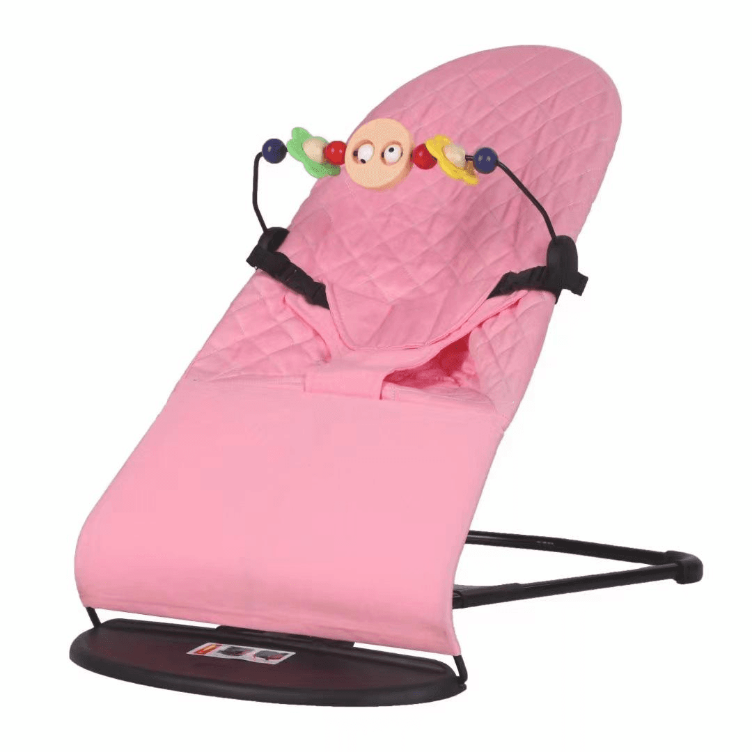 Luhatse Manuale Qetësuese për Foshnjë – Newborn Baby Soothing Chair për Relaksim dhe Gjumi, Rozë
