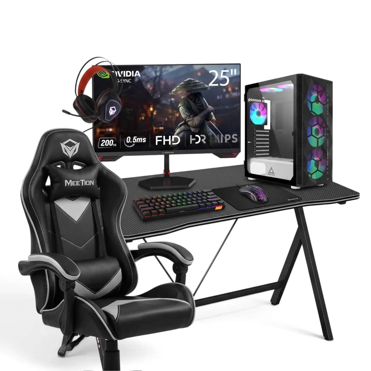 BetaTech Bundle II – Intel i5-14400F · RTX 5060 8GB · 16Gb Ram 512GB SSD + Monitor 25” 200Hz Setup