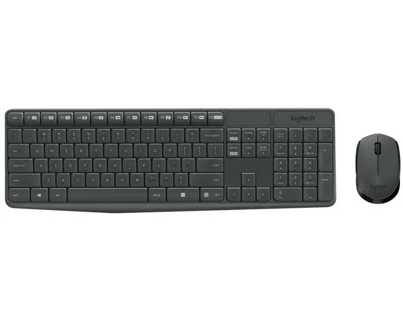 Set tastierë dhe maus Logitech MK235, Wireless - i hirtë