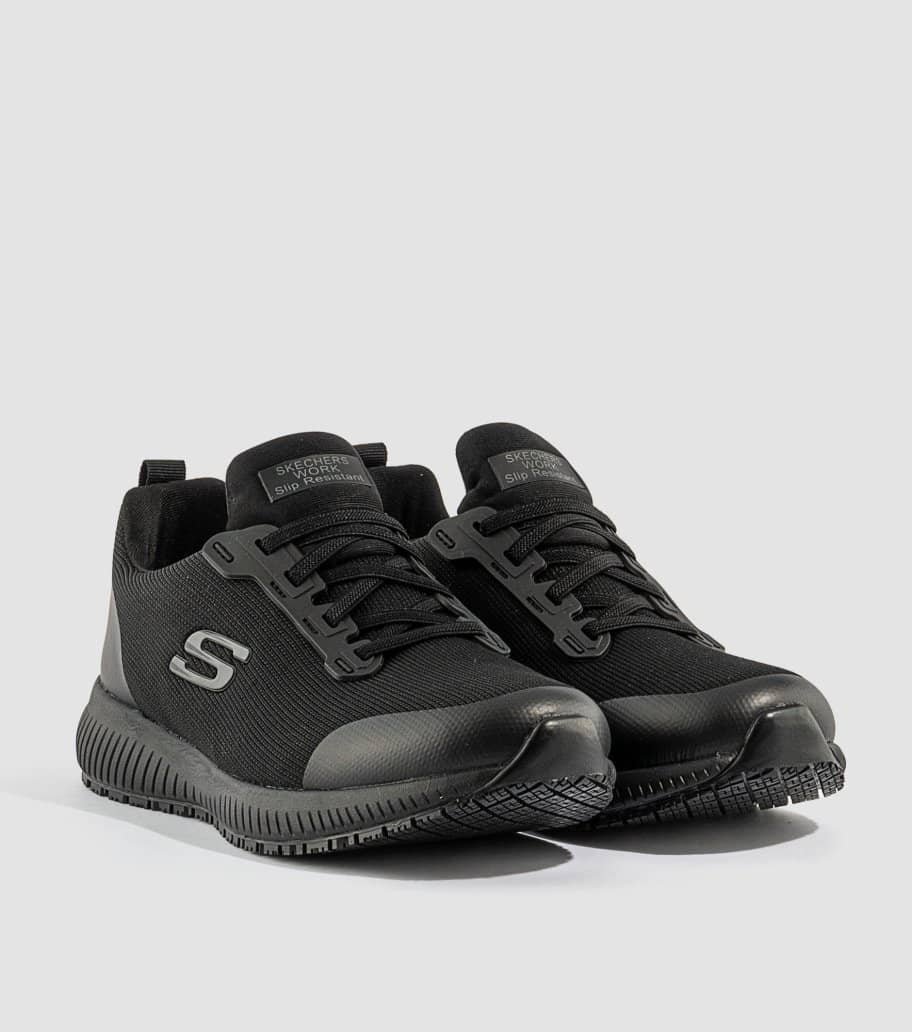 SKECHERS WORK: SQUAD SR 77222EC-BLK