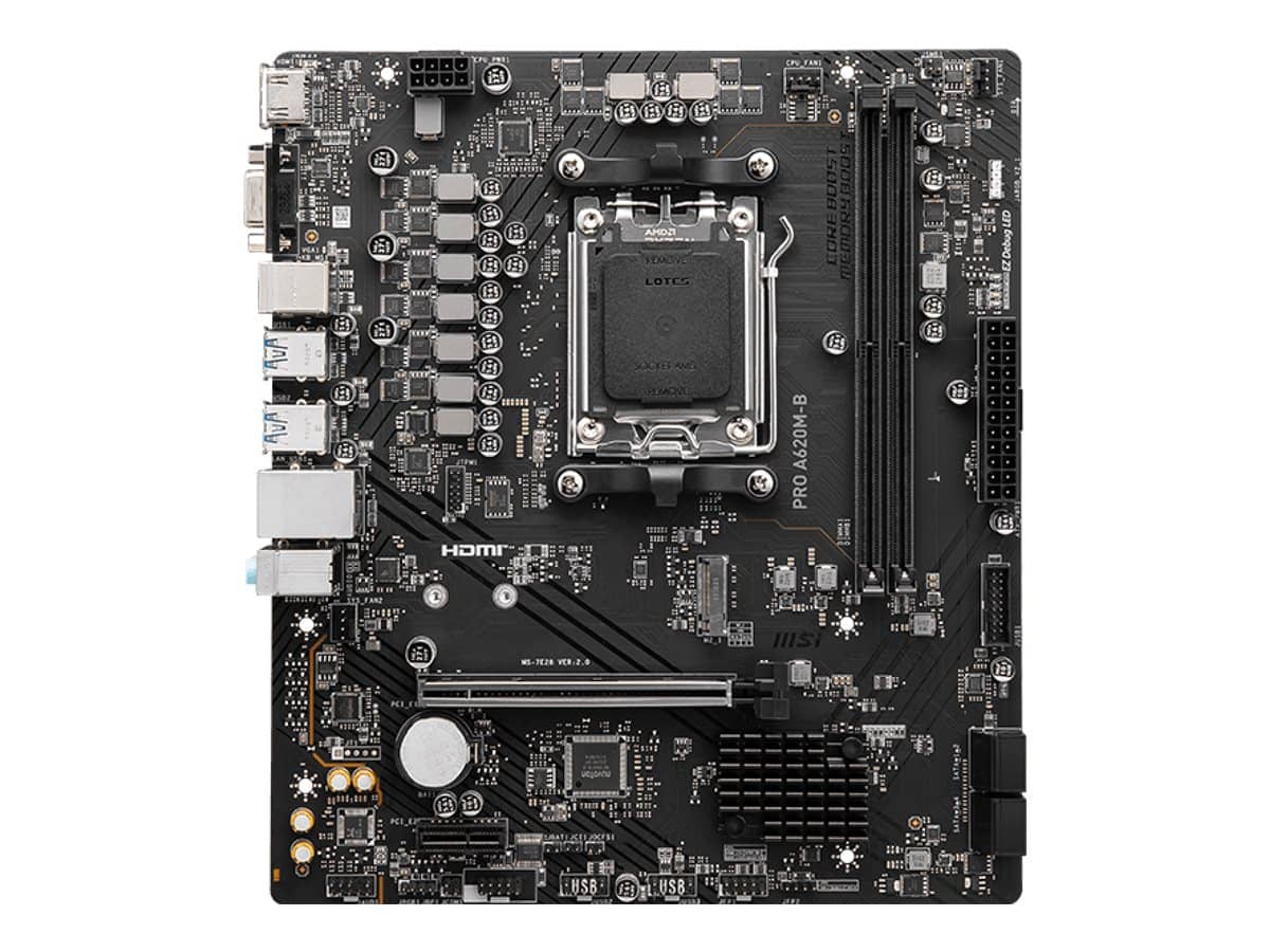 Pllakë amë MSI PRO A620M-B - DDR5, AM5, mATX