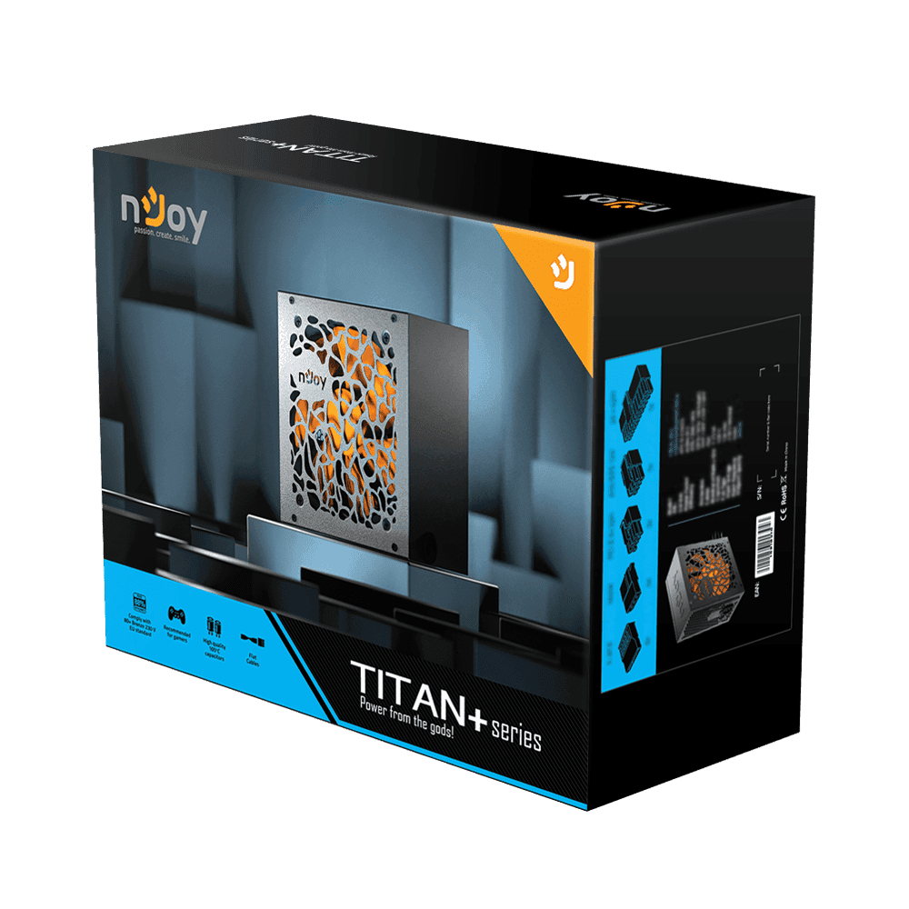 Furnizues I rrymës nJoy Titan+ 650 - 650W - 80 PLUS Bronze