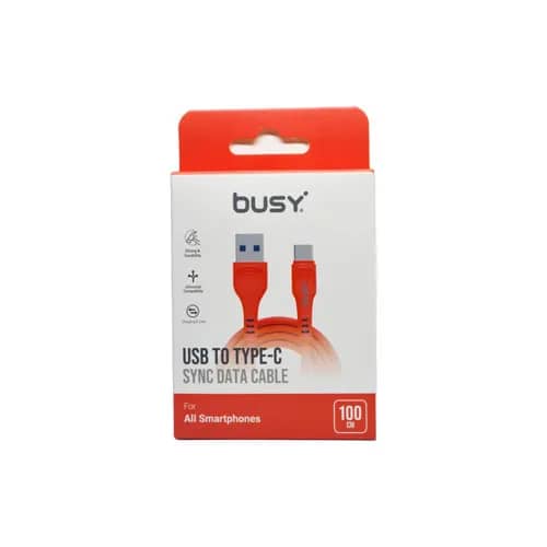 Busy Kabllo Usb to Type C Red