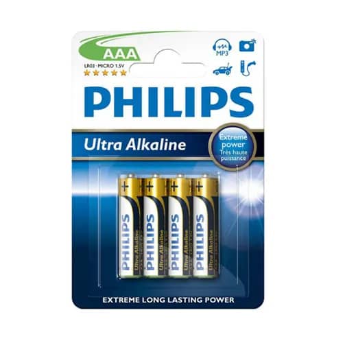 Philips Bateria AAA Ultra Alkalin 4 set