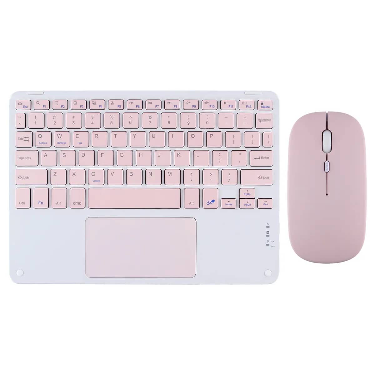Set tastierë dhe miu wireless me ngjyrë rozë